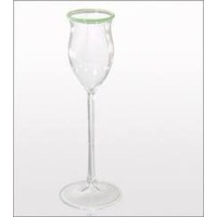 Rochelt - Glas mit grünem Rand 2cl