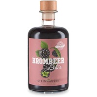 Brombeer Likör in der Apothekerflasche