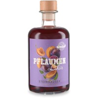 Pflaumen Likör in der Apothekerflasche