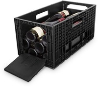 Das flexible Weinregal - Weinbox Weinkiste Weinregal Klappbox stapelbar, schwarz