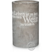 Flaschenkühler "Das Leben ist zu kurz..."