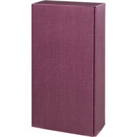 Geschenkkarton Aubergine für 2 Fl. 0,75L