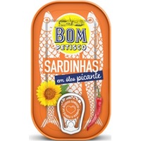 Bom Petisco Sardinen in Pflanzenöl Scharf 84g