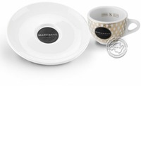 Marabans Tasse para Espresso Rautenmuster gold, je Stück