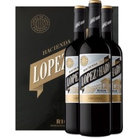 Etui 3 flachen Hacienda López de Haro Crianza Geschenk