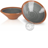 Platitos pequeno 7 cm grau/schwarz