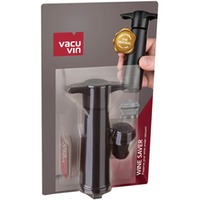 Vakuumpumpe Schwarz mit 1 Weinverschluss Vacu Vin