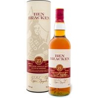 Ben Bracken Speyside Single Malt Scotch Whisky 21 Jahre mit Geschenkbox 41,9% Vol