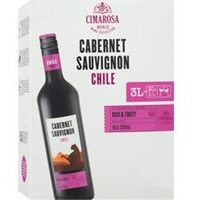 CIMAROSA Cabernet Sauvignon Chile 3-l-Bag-in-Box trocken, Rotwein