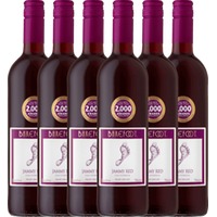 6er Vorteils-Weinpaket - Jammy Red - Barefoot