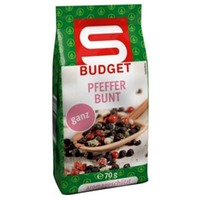 S-BUDGET Pfeffer bunt ganz 70g