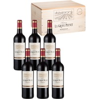 6er-Holzkiste Bordeaux AOP - - Château La Grave Peynet - Französischer Rotwein