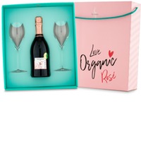 Paket LOVE BOX Spumante Pinot Grigio La Jara &amp; 2 Gläser