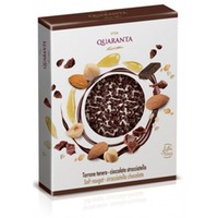 Weicher Nougat Mattonella mit dunkler Schokolade Stracciatella 150g | Quaranta