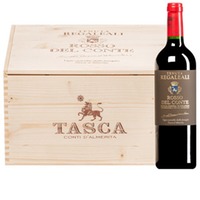"Rosso del Conte" Sicilia Contea di Sclafani DOC  Original-Holzkiste