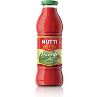 MUTTI Passierte Italienische Tomaten mit Basilikum, 100% Italy, Glas