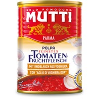 MUTTI Feinstes Tomatenfleisch mit Knoblauch aus Voghiera DOP Dose, 100% Italy