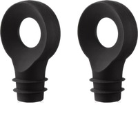2er Set Bottle Stopper Black