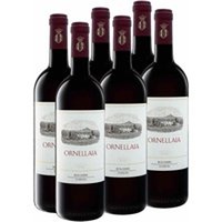 6 x 0,75-l-Flasche Ornellaia Bolgheri Superiore DOC trocken, Rotwein 2020 - Original-Holzkiste