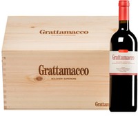 "Grattamacco" Rosso Bolgheri Superiore DOC (BIO)  Original-Holzkiste