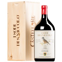 "I Sodi di San Niccolò" Toscana IGT Doppel-MAGNUM Original-Holzkiste