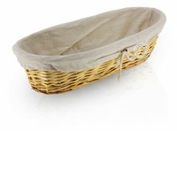 Weidenkorb oval feinmaschig, 37 cm x 16 cm, je Korb