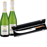 Valentin Leflaive Champagnerpaket / / 2 Fl. und Champagner Säbel