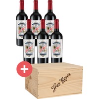 6er-Holzkiste Tres Reyes Tempranillo-Syrah - - Bodegas y Viñedos Muñoz - Weinpakete