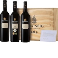 Simonsig Redhill Pinotage Vertical Package, WO Stellenbosch, 3 Flaschen in Holzkiste, Western Cape, Rotwein