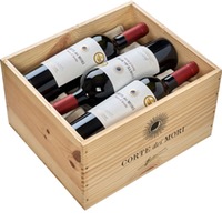 Cantine Minini Corte dei Mori Nero D'Avola, Terre Siciliane IGP, 6 Fl. in Holzkiste, Sizilien, 2021, Rotwein