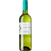 Les 4 Pierres Sauvignon Blanc, Côtes de Gascogne IGP, Südwestfrankreich, 2023, Weißwein