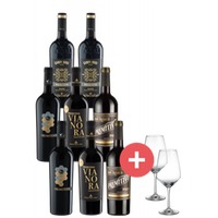 8er-Paket Primitivo Champions inkl. 2er Set Schott-Zwiesel Gläser - Weinpakete