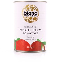 Biona Organic Whole Plum Tomatoes Pflaumentomaten 400 g