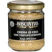 Kichererbsen Püree mit schwarzer Sommertrüffel-Creme
