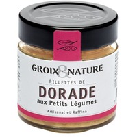 Goldbrasse Rillette mit buntem Gemüse
