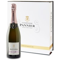 Brut Rosé Champagner Geschenbox mit 2 Gläsern