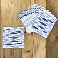 Serviette Shoal of blue fish | 20 Stück