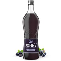6 JOHN’S schwarze Johannisbeere Sirup Black Currant Natural Cordial 0,7L Glas