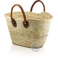 Korbtragetasche Palma-Serie mit Ledergurt kurz, 53 x 36 cm, je Korb