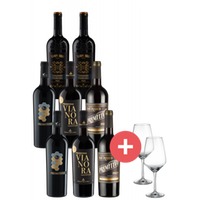8er-Primitivo-Entdeckerpaket inkl. 2er Set Schott-Zwiesel Taste Gläser - Weinpakete