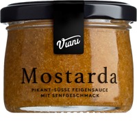 Mostarda Feigensauce mit Senfgeschmack, pikant-süß - Viani