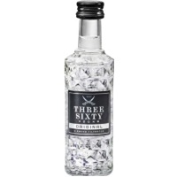 Three Sixty Vodka Diamond Filtration 37,5% Vol., 0,04 Liter Mini