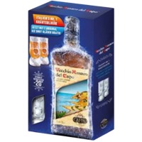Caffo Vecchio Amaro del Capo Kräuterlikör 35,0% Vol., 0,7 Liter in Geschenkpackung inkl. 2 Shotgläser
