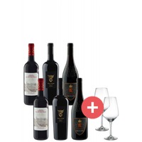 6er-Rotweinpaket Frankreichs Schätze inkl. 2er-Set Schott-Zwiesel Taste Gläser - Weinpakete