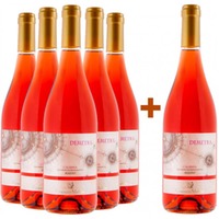 5+1 Paket Demetra Rosato Calabria IGP - Cantina Malena
